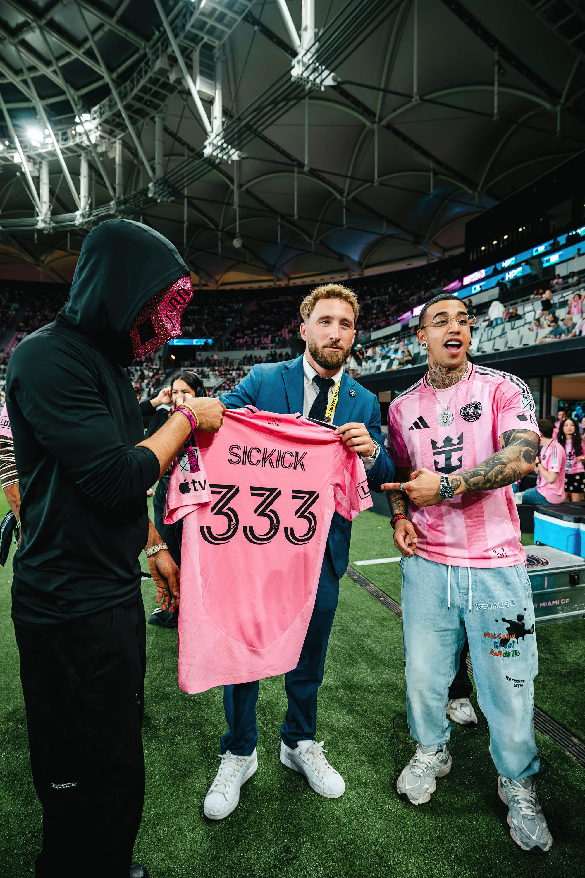 Sickick on pitch